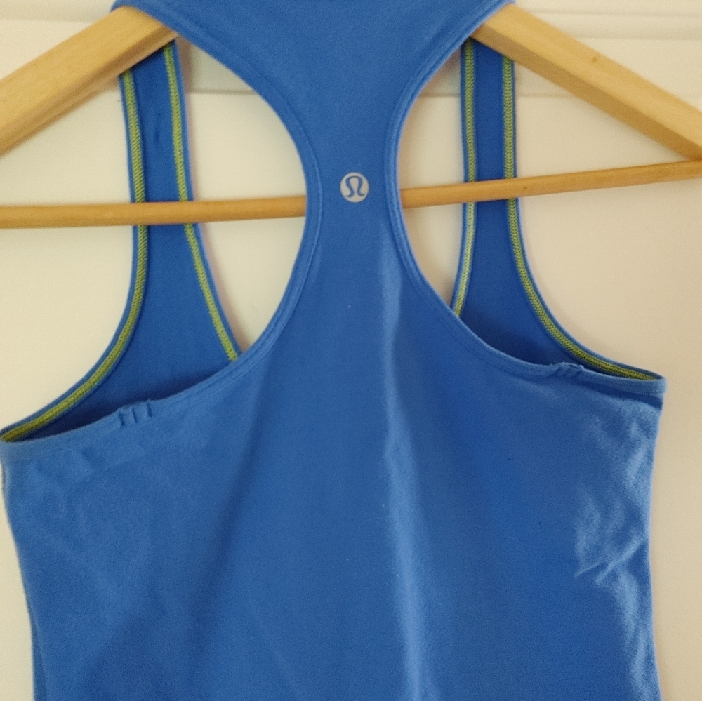 Lululemon Poolside Blue Racerback Tank Top ~ Size 6? - Picture 6 of 7